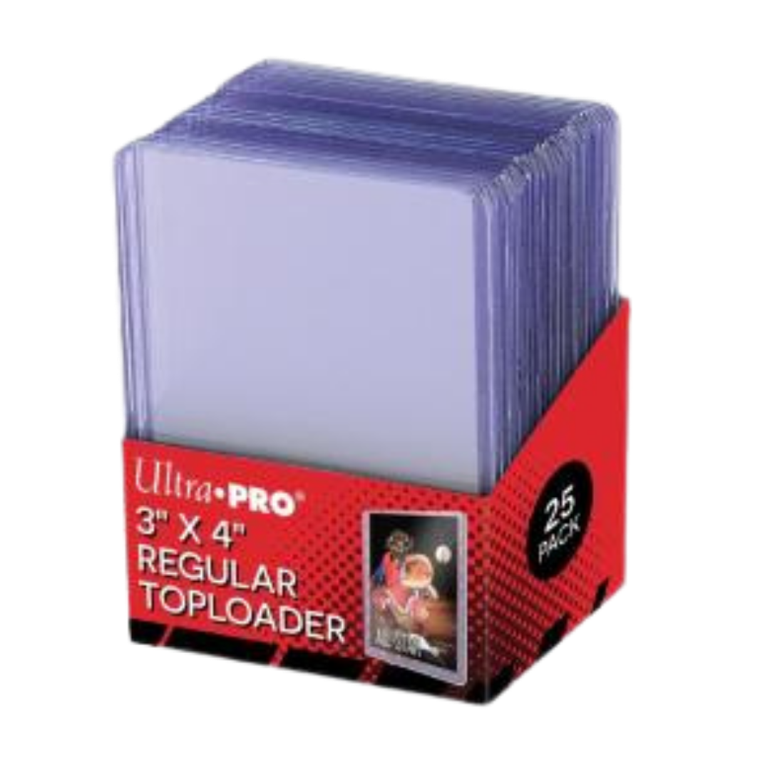 ULTRA-PRO E-81222 - 25 TOPLOADER 3" X 4" - CLEAR REGULAR