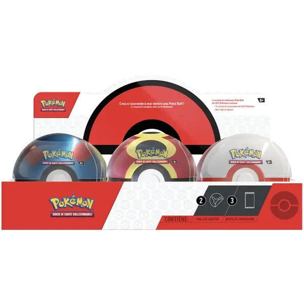Tin Poké Ball singola Ottobre 2025 Pokémon GCC – ITA
